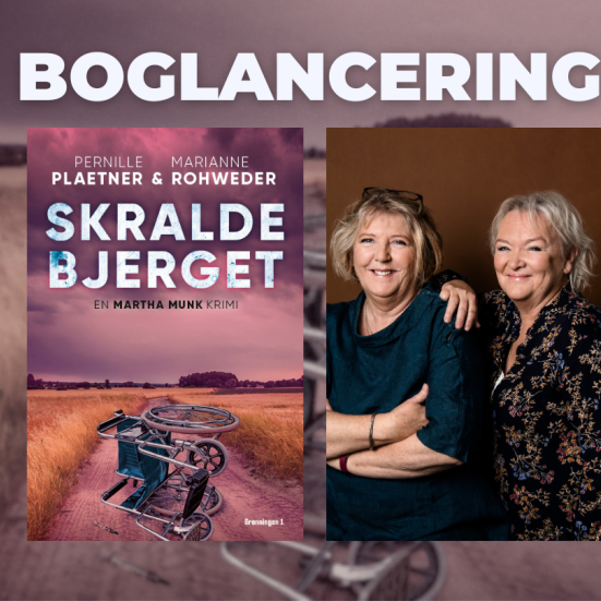 Fotos af forfatterene Marianne Rohweder og Pernille Plaetner samt bogforside af Skraldebjerget