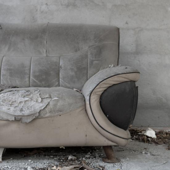 Slidt sofa