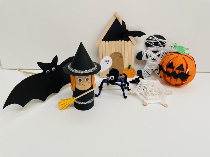 Halloween krea: flagermus, hekse, edderkopper og spøgelser