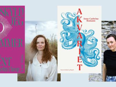 Fotos af forfatterne Anne Cathrine Bomann og Rikke Oberlin Flarup