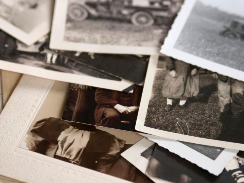 Bunke af historiske fotos