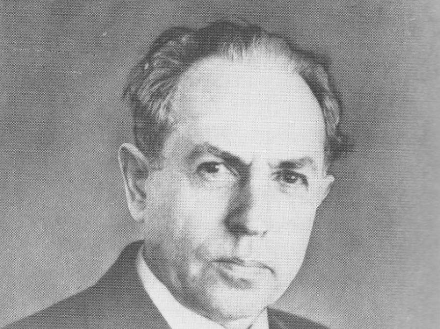 Sort-hvid portræt af Carl Nielsen.