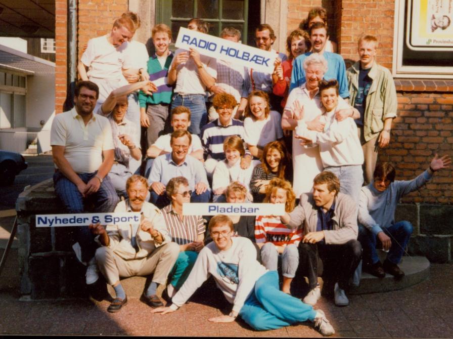 Medarbejdere ved radio Holbæk.